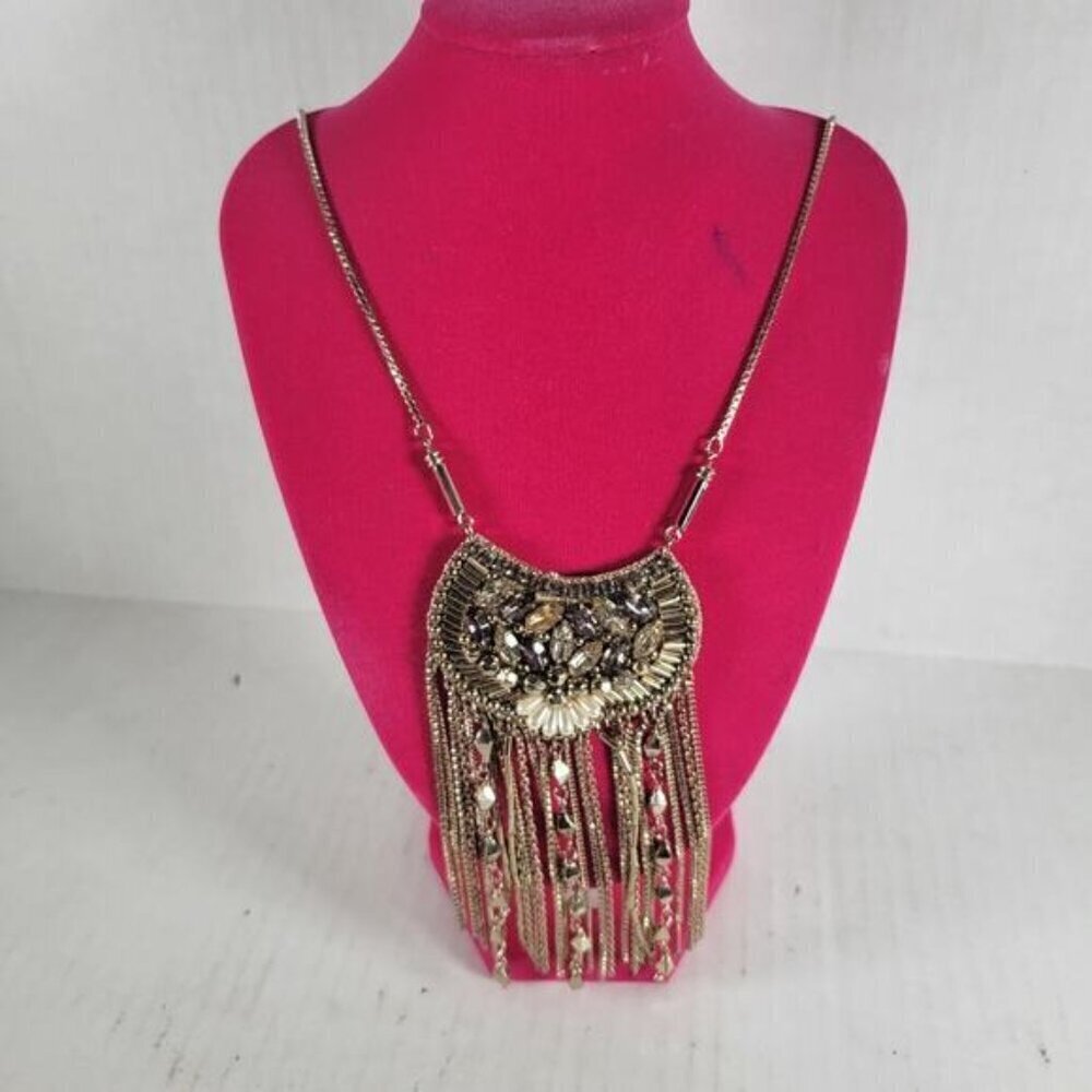 Stella And Dot Analena Pendant Classic Statement Retro Southwestern 26" Necklace